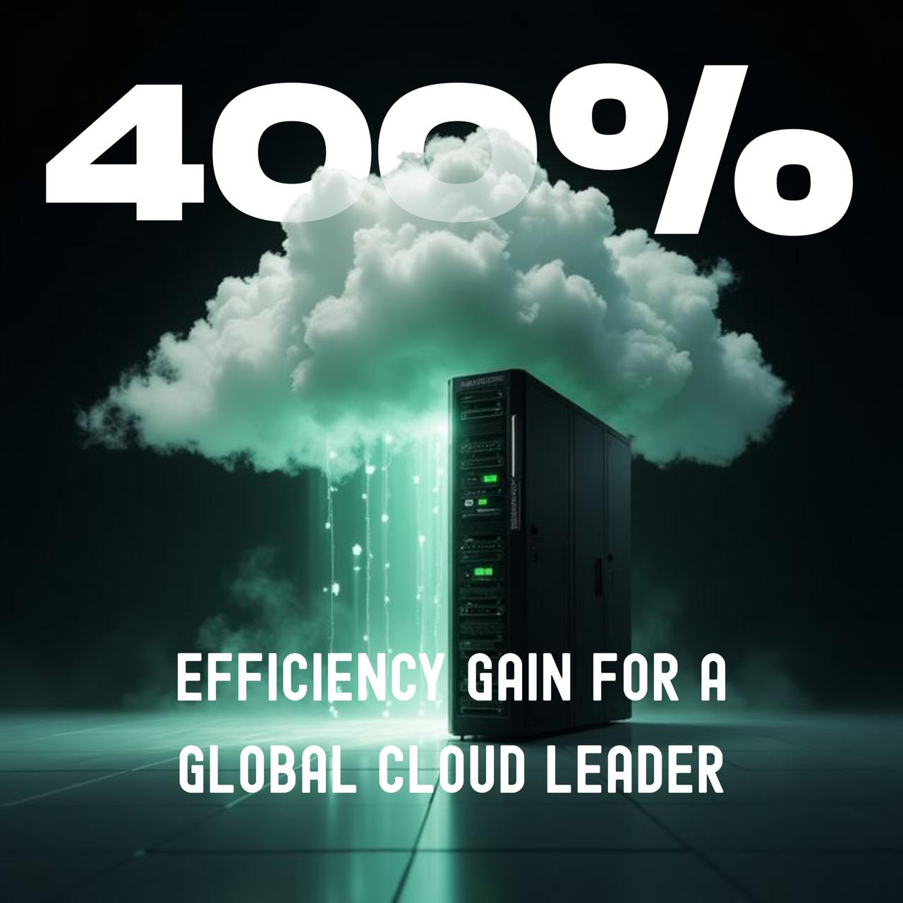 Efficiency gain for a global cloud leader